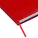 Diary of Leduced A5, 160 sheets of Escalada, solid cover of artificial leather, pancake embossing, lies, block 70g/m2, red