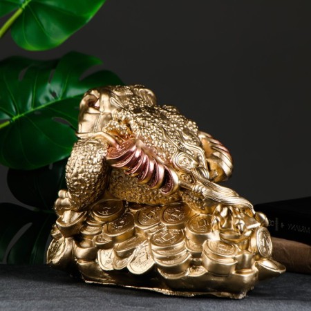 Figure "Toad on money" Big 25x34x20cm-2