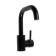 Zein Z2508 sink mixer, short spout, 40 mm cartridge, stainless steel, black