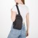 Sling bag ZFTS, from textiles, black color