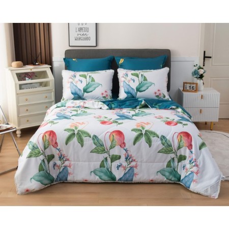 A set with a blanket "Bernadett No. 56", size 150x210 cm, 180x230 cm, 50x70 cm - 2 pcs