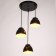 Bayerlux suspension Bayerlux 4111/3 3x40W E27, Black, D = 13.5 cm, h = 10.5 cm