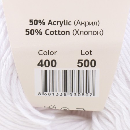 Yarn "Baby Cotton" 50% acrylic 50% cotton 165m/50g (400 ultrable)-3
