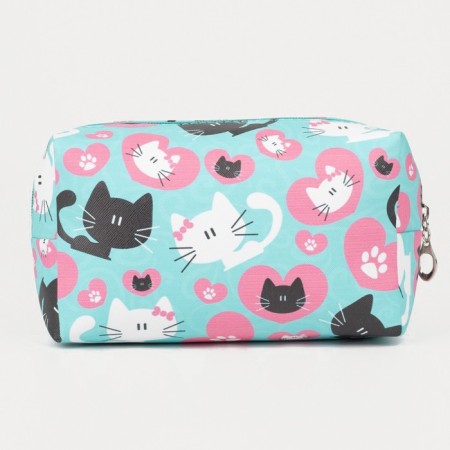Cosmetic bag with lightning, blue color-2
