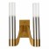 Sconces st. SL1235.301.02. Ettore. 2x40 watts, E14, 31.5x45 cm, brass color