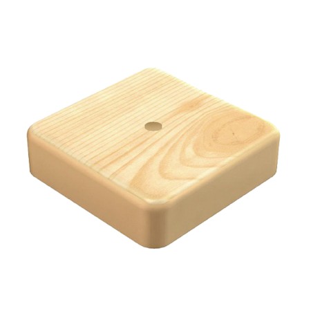 Distribution box Tundra, 75x75x55 mm, IP42, open. installations, pine color