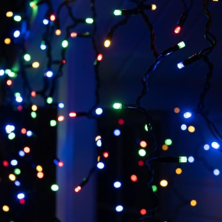 Garland "fringe" 3 x 0.9 m, IP65, UMS, dark rubber thread, 232 LED, glow of Multi, 220 V-2