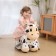 Children's electric car Farfello "Cow", white color