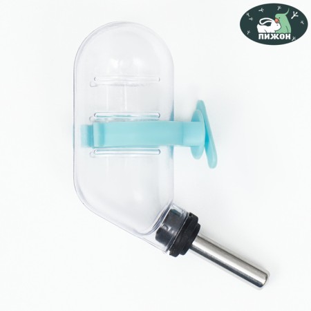 Drill for rodents with a metal nose, 60 ml, transparent with blue mount