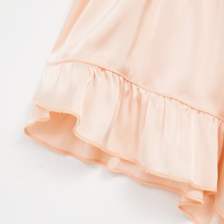 Female pajamas (T -shirt, shorts) minku: Light touch color beige, size 42-9
