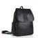 Women's backpack made of artificial leather with lightning, 2 pockets, black color