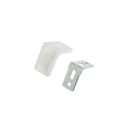 Furniture corner Metalist, with a decorative lining, 26x26 mm, white, 250 pcs-3