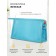 Cosmetic bag, 24x7x16 cm, turquoise-orange