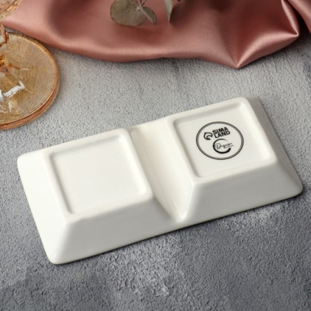 Ceramic “Flowers” ​​mileage, 13.8 x 7 cm, white color-4