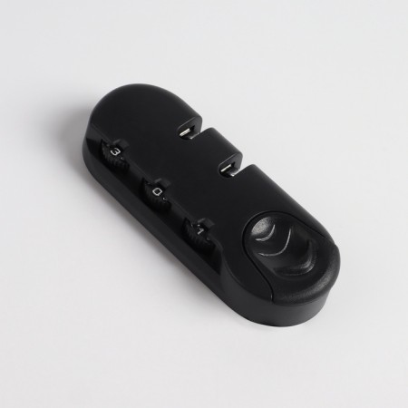 Code lock for a suitcase. with mounts, 3.3 × 8.3 × 1.8 cm, black color