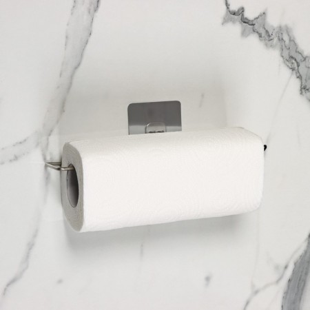 Holder for towels on Velcro of Dolyan, 27 × 7 × 7 cm, chrome color-5