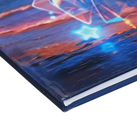 Universal diary for grades 1-11 Anime. Music, hard cover, holography, 40 sheets-2