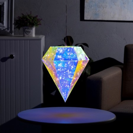 LED figure "Diamond" 25 × 30 × 25 cm, plastic, 220 V, glow of white