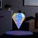 LED figure "Diamond" 25 × 30 × 25 cm, plastic, 220 V, glow of white