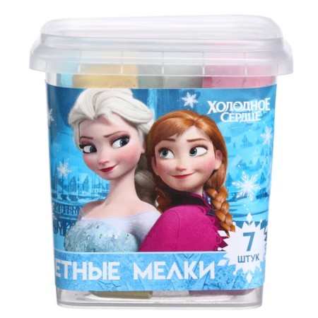 Set of colored crayons cold heart, 7 colors-6