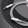 Hoco UPA19, Jack 3.5 mm (M) - Lightning, 1 m, nylon, silver cable