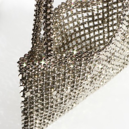 Bag-clate without fastening, silver color-4