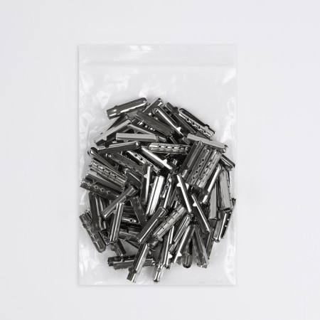 Tip for the cord, d = 3.7 × 21 mm, silver color-2