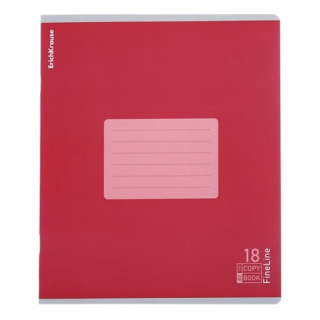 A notebook of 18 sheets in the Erichkrause "Fineline", matte lamination, an offset block 100%, mix-2