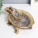 Souvenir Polystone stand "Turtle Ground" patterns on color carapace 22x25x9 cm