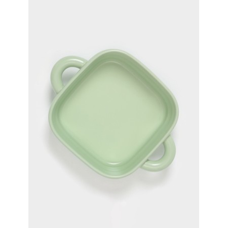 The baking form of the share "marshmallows", 900 ml, 18 × 18 cm, square, ceramics, green-2