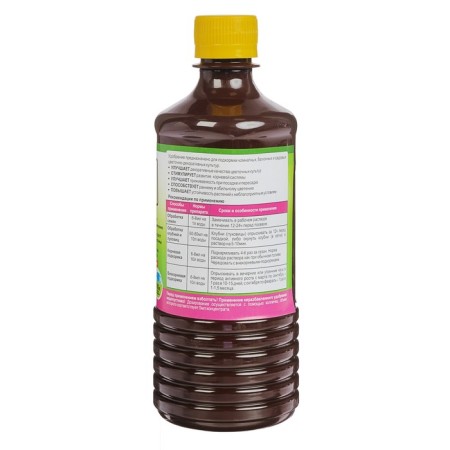 Fertilizer organic "biomaster" "Humat potassium", flower, concentrate, 0.5 liters-3