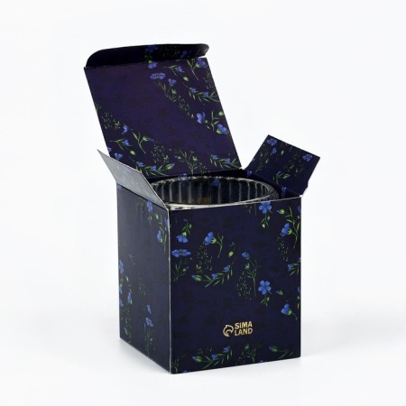 Aromatic “lavender” candle, 7.5 x 8.6 cm-1