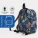 Baby backpack on lightning, blue color