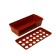 Box for growing green onions, 40 × 19 × 10 cm, 21 holes, red