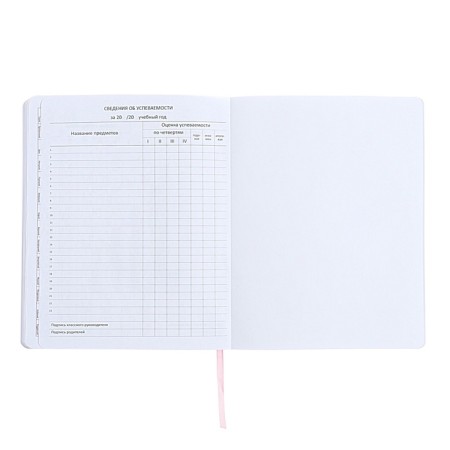 Universal diary for grade 1-11 "Put me for charging", integral cover, artificial leather, silkography, liesa, 80 g/m2-11