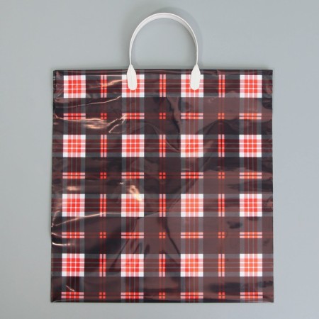 Gift package, packaging, “cage”, plastic pen with a plastic handle, 36 x 37 cm, 80 microns (without a logo)