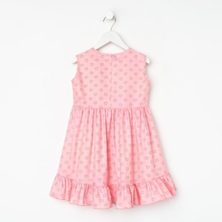 Dress children's kaftan "hearts" r. 98-104-6