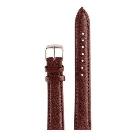 Watch strap, 18 mm, eco -leather, brown, 20 cm-2