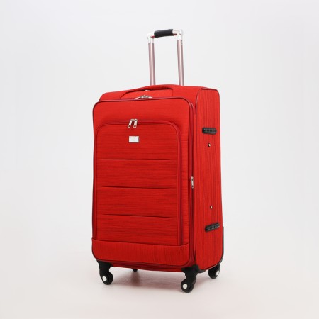Big suitcase 28 ", lightning department, code castle, 4 wheels, outer pocket, red color