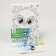 Picture on numbers for children "Raccoon with headphones", 21 x 15 cm