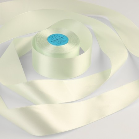 Satin tape, 50 mm × 33 ± 2 m, color light green No. 063