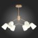 Ceiling EVOLUCE lamp. Sle155902-06. Mario. 6x40 watts, E14, 69x69x52 cm, golden color