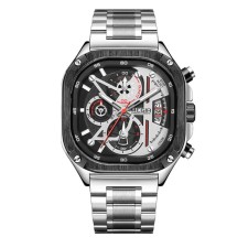 Men's wrist watches 4.8 x 4.8 cm, with a chronograph, 3 atm, luminous