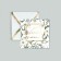 A postcard with an envelope "for the most tender", embossing, 7 x 7 cm