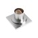 Gag Aflorn AF10710-10, D = 50 mm, vertical, 100x100 mm, brass, chrome