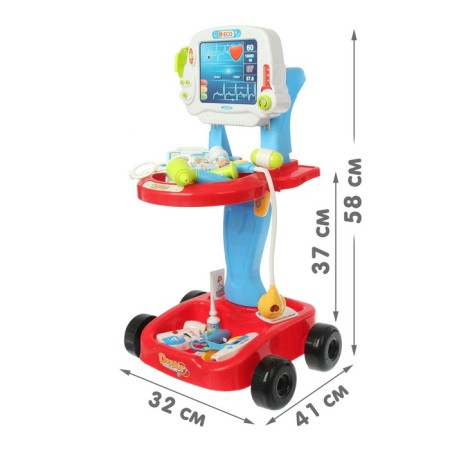 Dr.'s game set in the cart “Treat quickly”, 17 objects-1