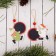 New Year's Suspension "Ball with wishes" with a board for wishes, under chalk, mix