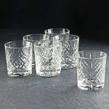 Set of low glass glasses 