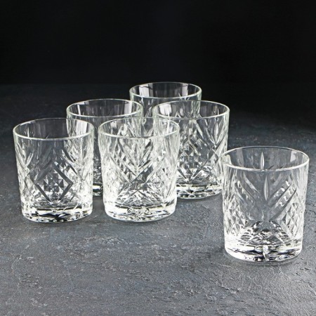 Set of low glass glasses "Salzburg", 300 ml, 6 pcs