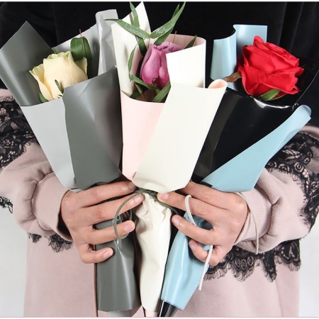Flower for flowers and gifts "gray-green", 57 x 57 cm-6